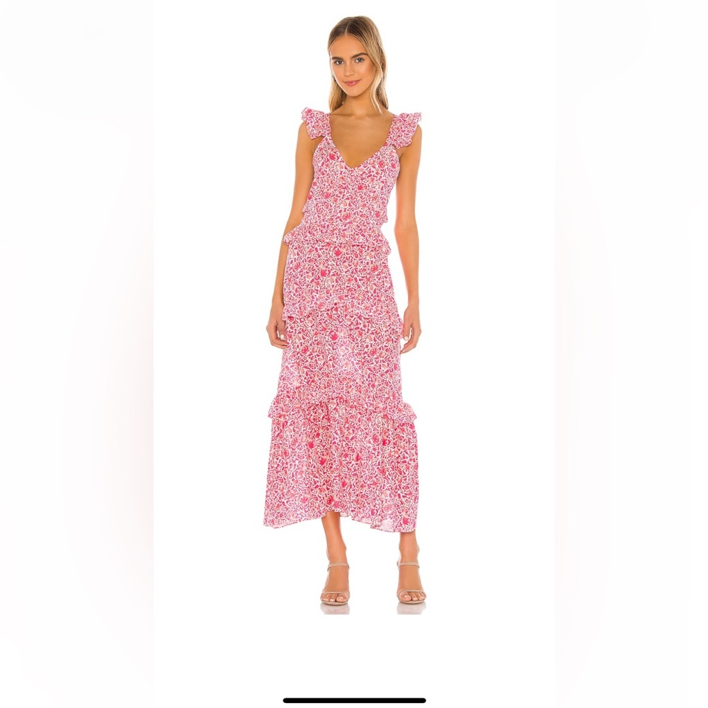 MISA Morrison floral tiered dress - Small